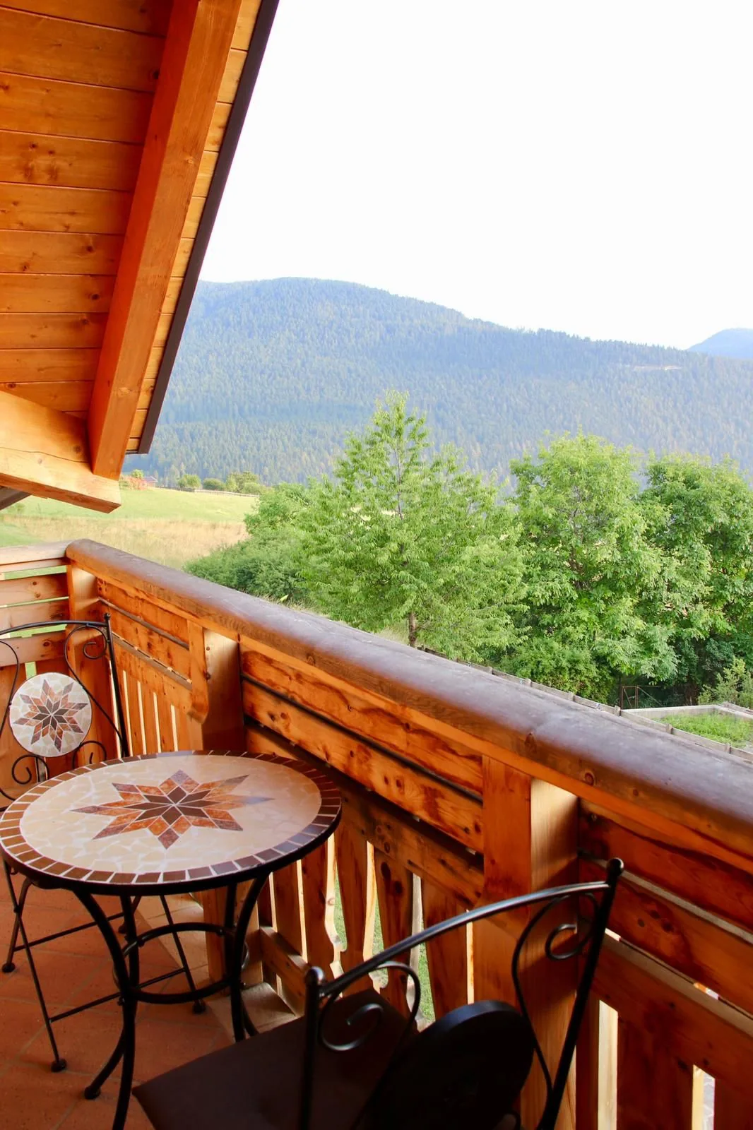 Folgaria balcony with mountain view